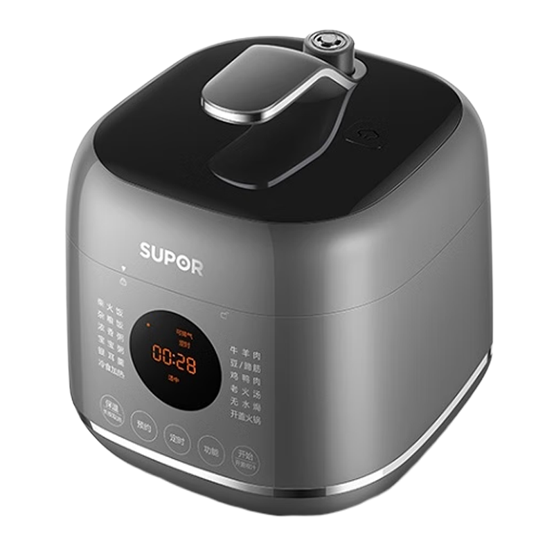 苏泊尔(SUPOR)电压力锅 球釜白陶晶内胆高颜值13大功能3种口感24H预约2.3L/升单内胆SY-23FC27Q