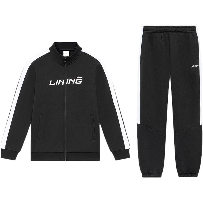 李宁童装男女小大童3-12岁运动生活系列儿童外套运动套装