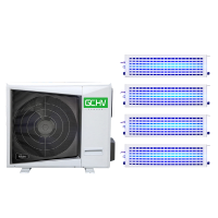 GCHV 多联机中央空调一拖四 五匹变频冷暖 1级能效 80-110㎡GCHV-VH120R1-F01
