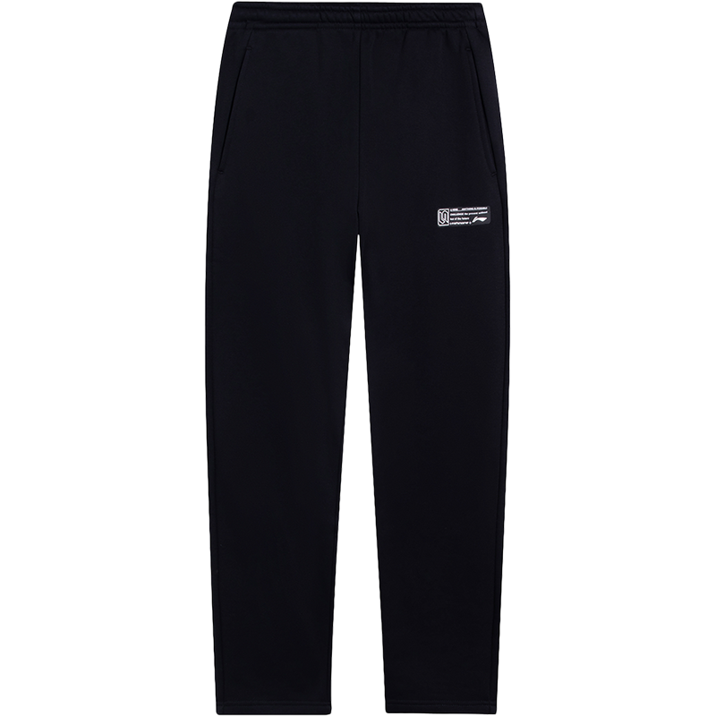 李宁卫裤男士春季2023新款加绒裤子休闲裤男裤直筒针织运动长裤男