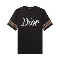 迪奥 DIOR 男士棉质宽松版圆领短袖T恤293J659A0554