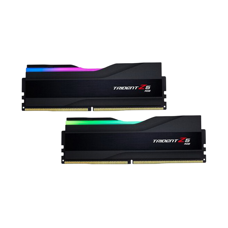 芝奇(G.SKILL)64GB(32Gx2)套装 DDR5 5600频率 台式机内存条-幻锋戟RGB灯条(黯雾黑)/C36