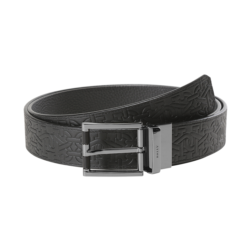 巴利 BALLY 奢侈品 男士皮质可裁剪针扣式双面皮带腰带 ASTOR 35 M PGM