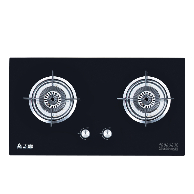 志高(CHIGO) F200升级款 双灶台嵌两用 钢化玻璃家用煤气大火力4.2kw节能灶具燃气灶(液化气)