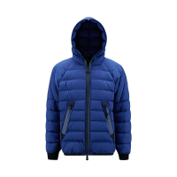 盟可睐/蒙口 MONCLER 男士宽松版Barnave鹅绒连帽羽绒服上衣外套H2 097 1A00023 53333
