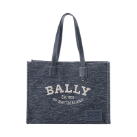 巴利 BALLY 奢侈品 女士织物B-Chain手提单肩包托特包购物袋CRYSTALIAEW WL