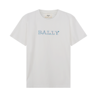 巴利 BALLY 奢侈品 男士棉质宽松圆领短袖T恤M5BA855F