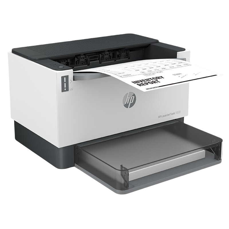 惠普HP Laser Tank 1020智能闪充激光打印机黑白激光小型办公打印机家用学生打印机 易加粉打印机随机耗材5000页 套餐三