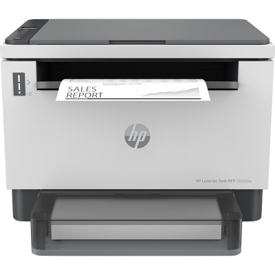 惠普HP LaserJet Tank MFP 2606dw A4黑白激光多功能一体机 打印复印扫描一体机 自动双面打印无线wifi 家用办公可充粉随机耗材5000页