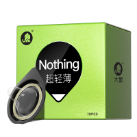 大象避孕套男用超薄003安全套 Nothing超薄10只 单手打开