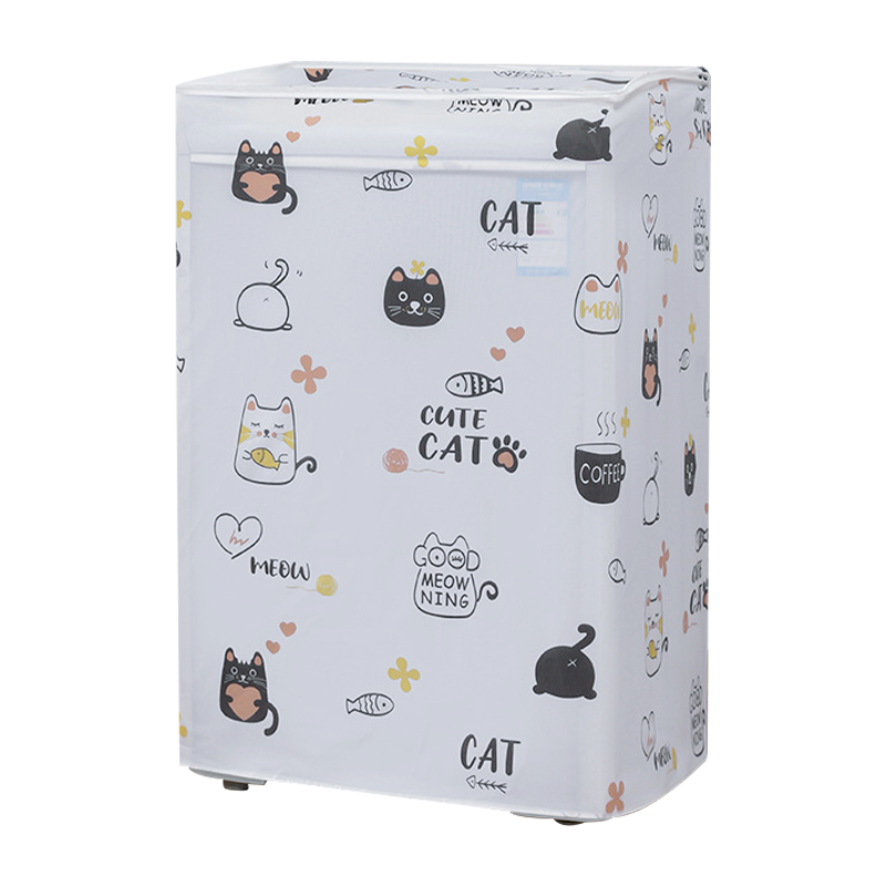 壹志 家用洗衣机防尘罩翻盖式布罩10公斤波轮滚筒式洗衣机防晒罩7上开门防水防尘隔热阳台防暴晒遮光套