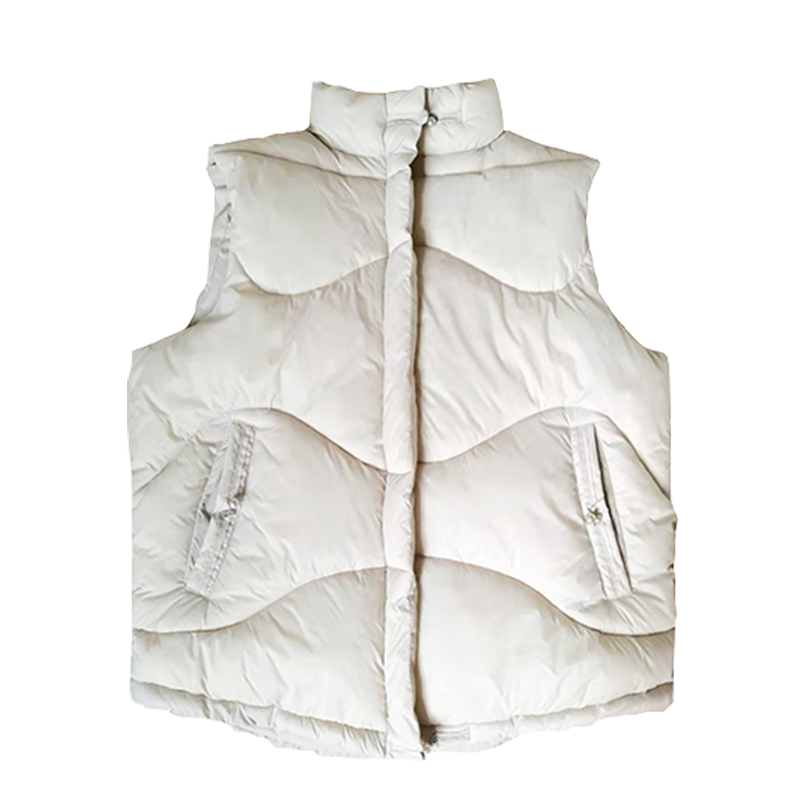 MeiNuoSi 美诺思女士韩版加厚秋冬 宽松坎肩背心马甲休闲百搭棉服马夹