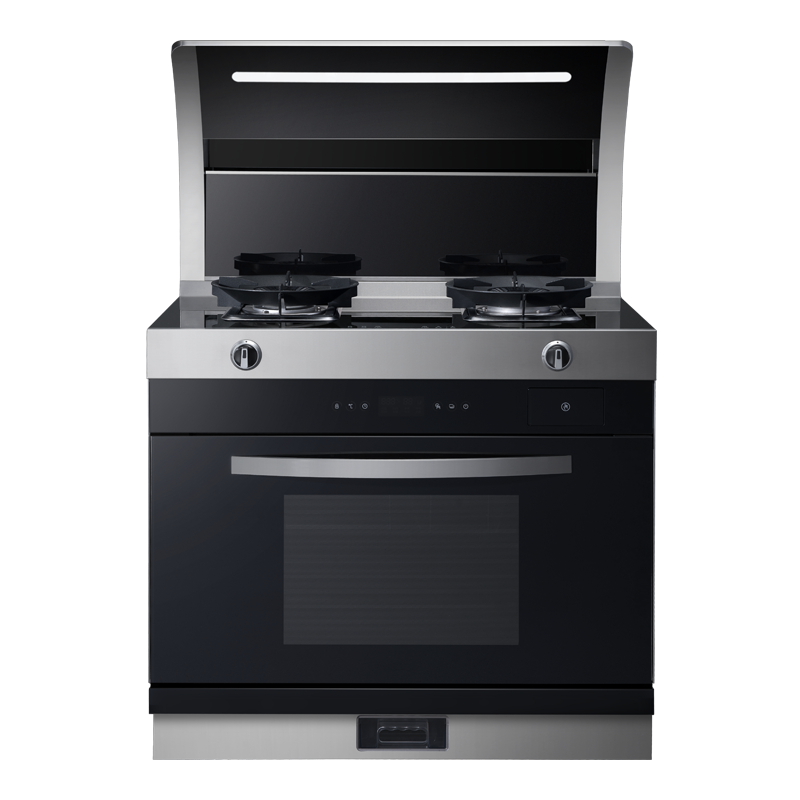 志高(CHIGO)JJZT-H9-3厨房家用烟机灶具变频蒸烤箱消毒柜一体侧吸式下排烟一级能效 集成灶 天然气