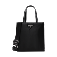 普拉达 PRADA 女士Re-Nylon再生尼龙三角形徽标手提单肩斜挎包托特包1BG426 RUKW