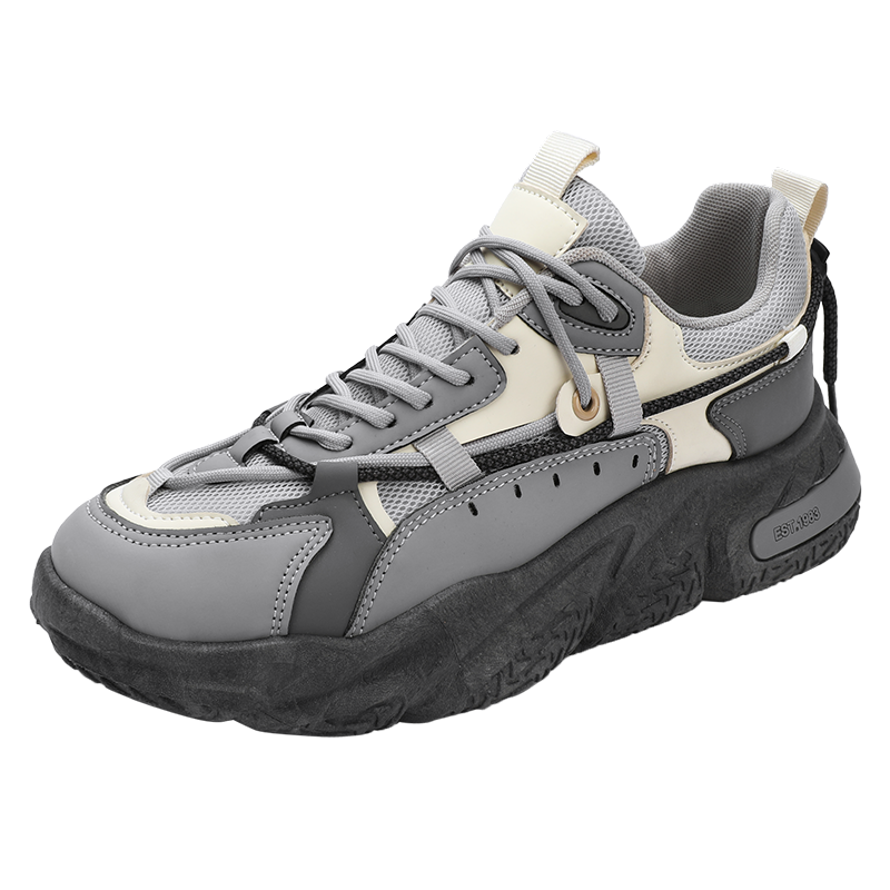 木林森(MULINSEN)男鞋运动鞋男款2023春秋季新款潮鞋子男款休闲户外网面跑步鞋