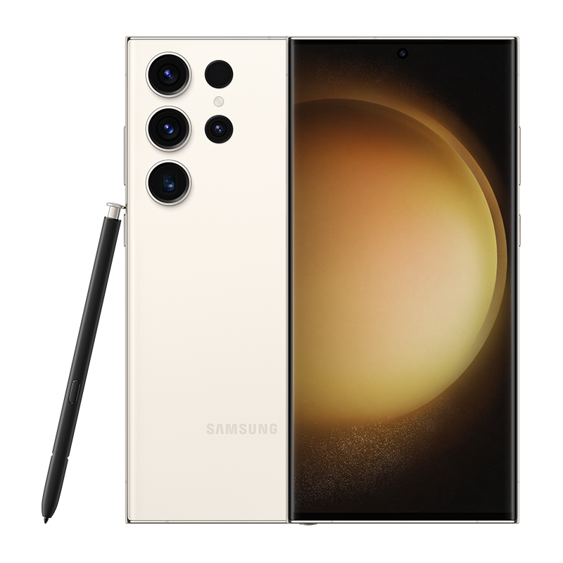 三星 SAMSUNG Galaxy S23Ultra 12GB+256GB 超视觉夜拍系统 超清夜景 大屏S Pen书写 悠柔白 5G手机 游戏拍照旗舰机S23Ultra