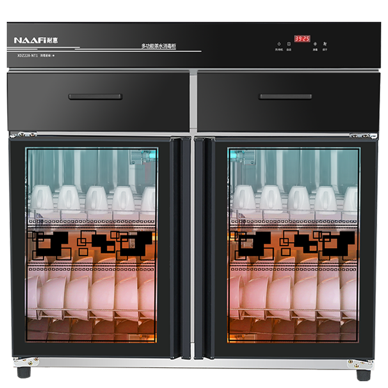 康宝耐惠茶水消毒柜商用不锈钢大理石调料台带抽屉配餐消毒碗柜