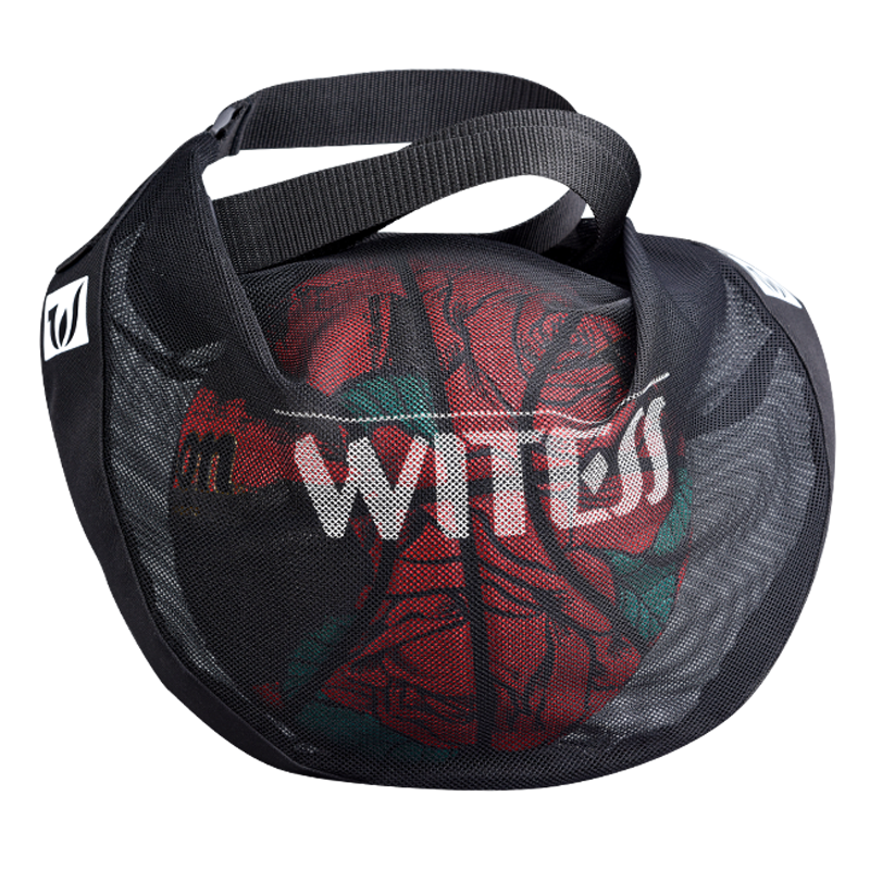 WITESS篮球包单肩斜跨运动背包篮球袋网袋学生儿童排球足球包