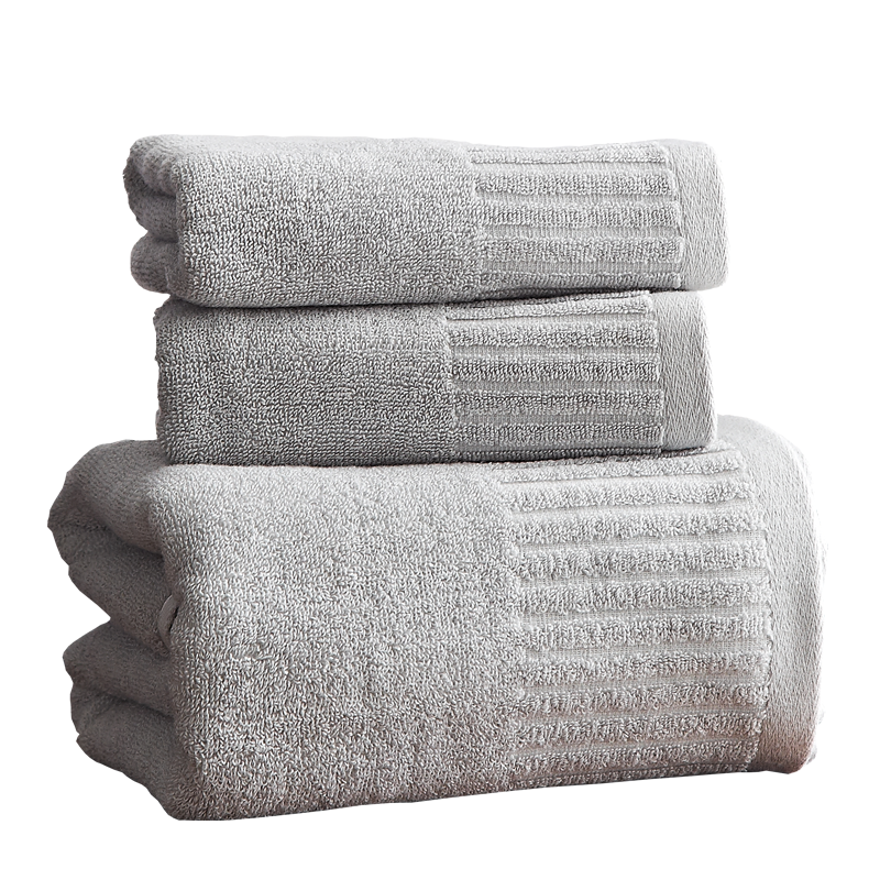恒源祥碧柔毛浴巾三件套纯棉吸水