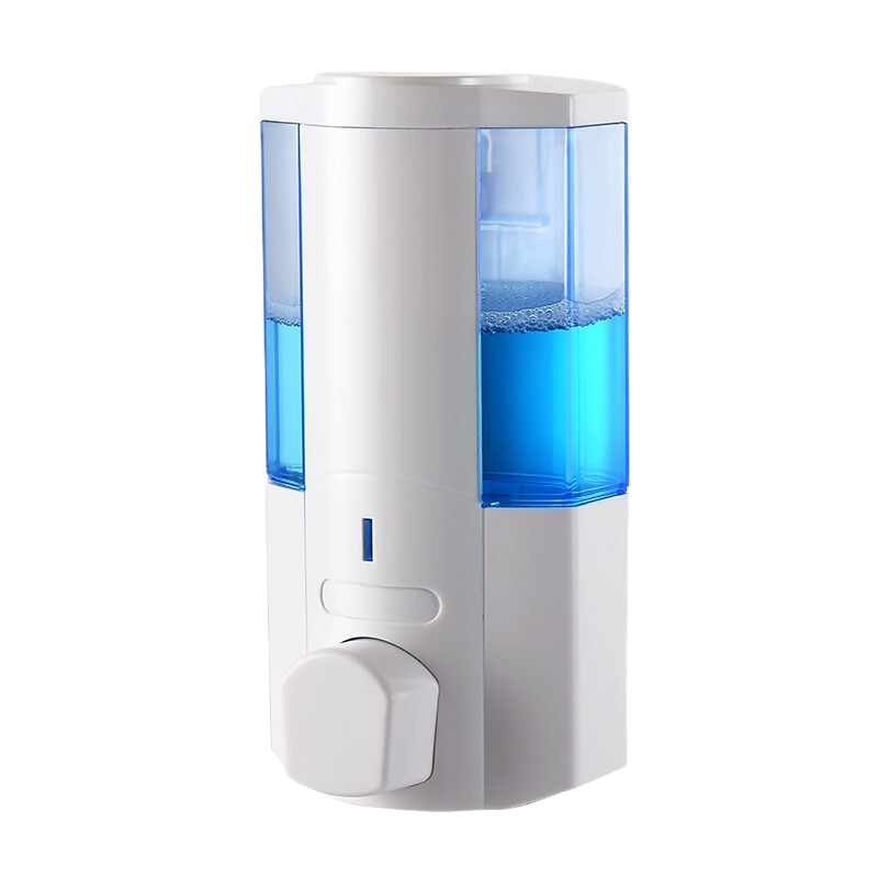 瑞沃 皂液器免打孔手动洗手液盒给皂器 350ml白色 V-5101 一个装