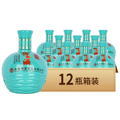 [纯粮食酒]凤凰情52度恰杯酒窖龄30 168ml*12瓶整箱装兼香型高度湖南白酒