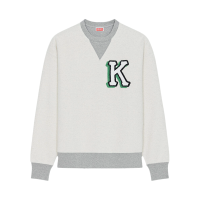 高田贤三 KENZO 男士棉质宽松版VARSITY厚款圆领长袖卫衣FC6 5SW433 4MJ