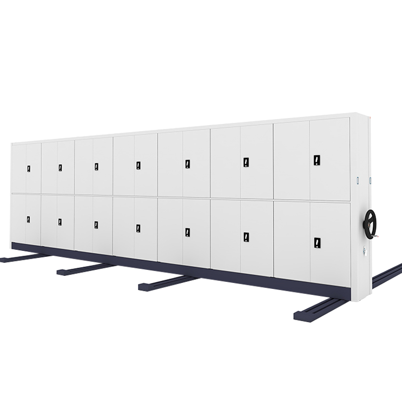 利特莱依钢制档案架密集柜档案室密集架手摇式移动档案柜文件柜资料柜一列七组每立方单价