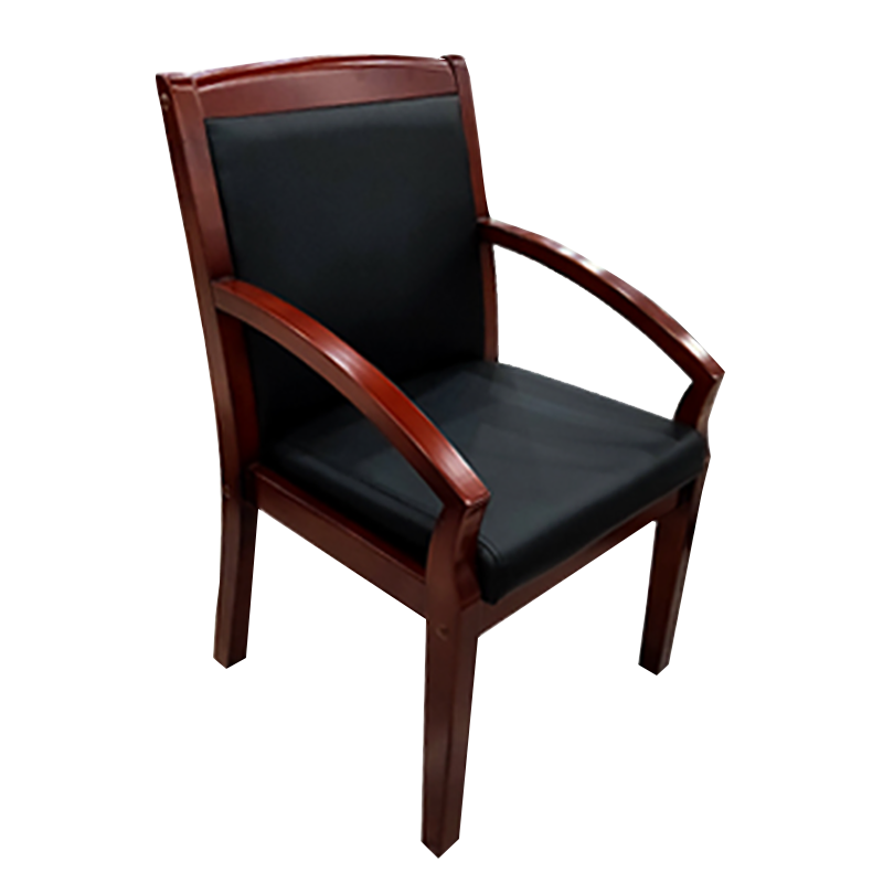 鑫升顺会议椅现代椅子皮面靠背椅斜扶手椅[工厂现做 7天内发货]