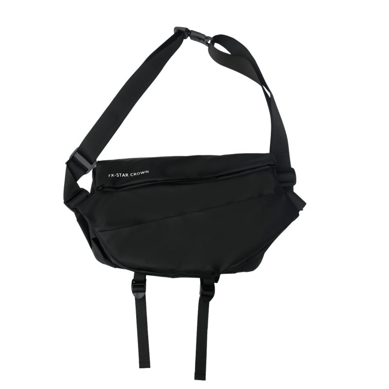 安居先森5183休闲潮流斜挎包胸包腰包 黑色 (个)