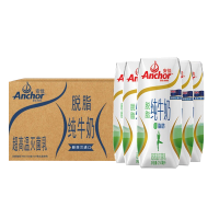 安佳(Anchor)轻欣脱脂牛奶250ml*24盒整箱 新西兰进口(新老包装交替发货)