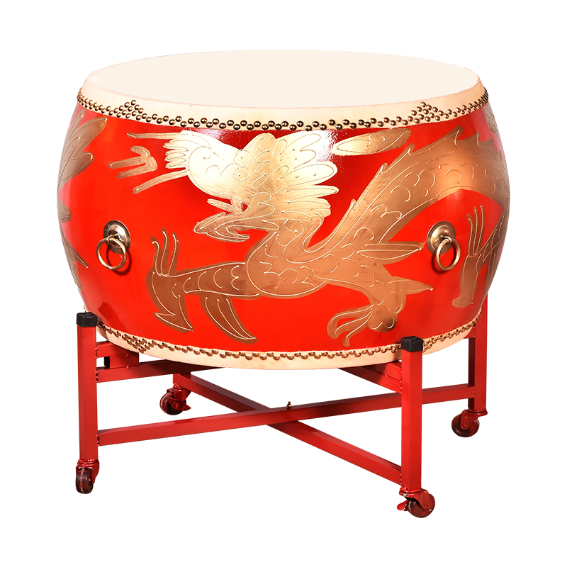 鑫声威 牛皮鼓24寸战鼓龙鼓+鼓架常规款
