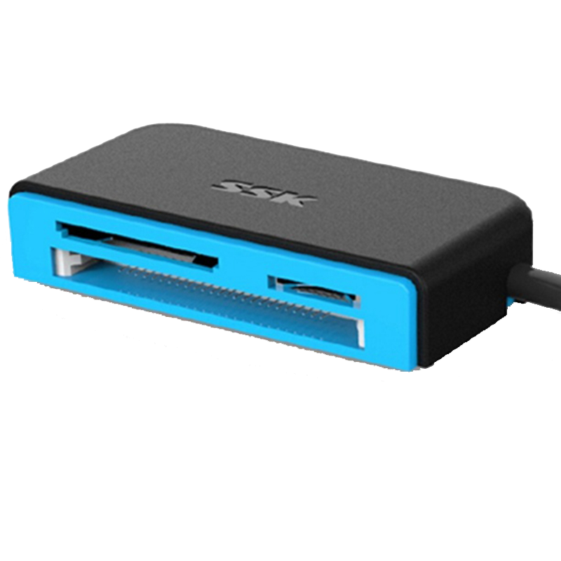 飚王(SSK) SCRM 330 高速USB3.0多合一读卡器 支持TF\SD\CF等手机相机卡