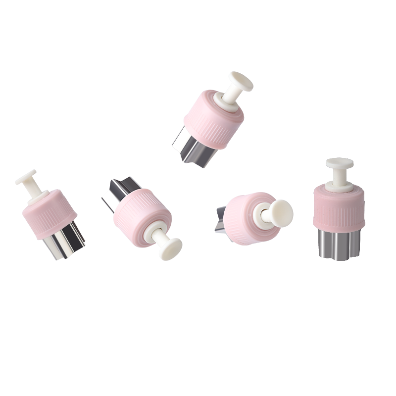 宝宝辅食蝴蝶面模具馄饨家用压花全套婴儿云吞饺子工具 [按压款]430不锈钢5件套-[蓝色]压模