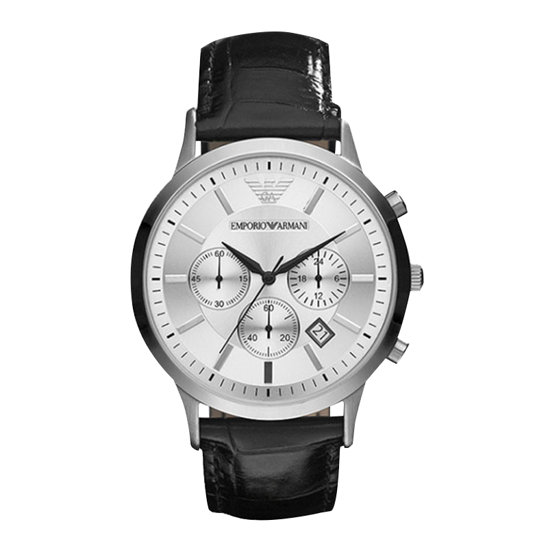 阿玛尼(EmporioArmani) 手表钢制表带经典时尚休闲石英男士腕表 七夕情人节礼物送男友石英表男表 AR2432