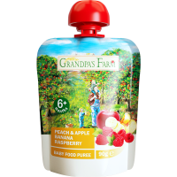 爷爷的农场桃苹果香蕉树莓泥90g