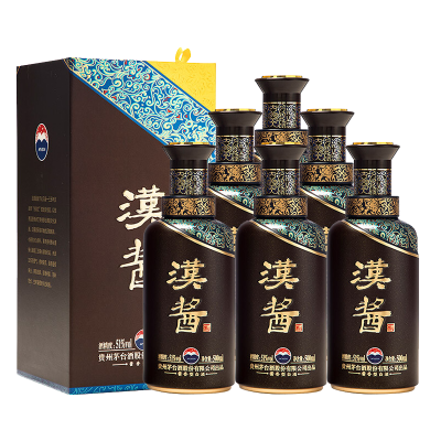 贵州茅台酒股份有限公司出品 汉酱酒 51度500ml*6瓶 整箱装 酱香酒白酒