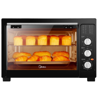 美的(Midea)烤箱 MG38CB-AA 38L大容量 超大烘焙空间上下一体控温 烤蛋糕蛋挞 长通定时 防爆钢化玻璃门