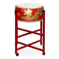 鑫声威 牛皮鼓12寸扁鼓龙鼓+鼓架常规款