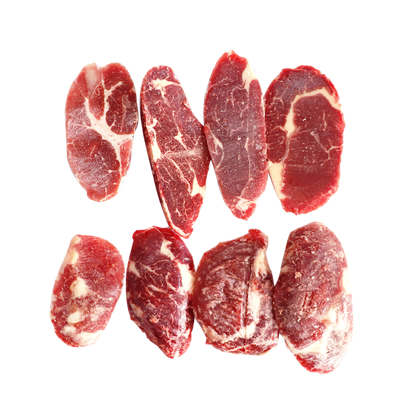 2斤装牛排牛肉边角料安格斯谷饲原切料头眼肉西冷菲力雪花 阿根廷美国随机发