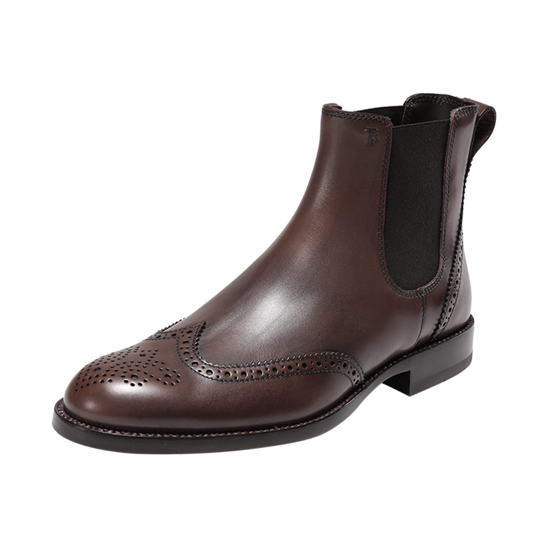 托德斯 TOD'S 男士牛皮/织物布洛克靴子踝靴短靴切尔西靴XXM01E0EA20D9C