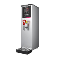 乐创(lecon) 商用开水器 KW-10SA 经济款定时省电双屏 出水量40升/小时 银色10升饮料机