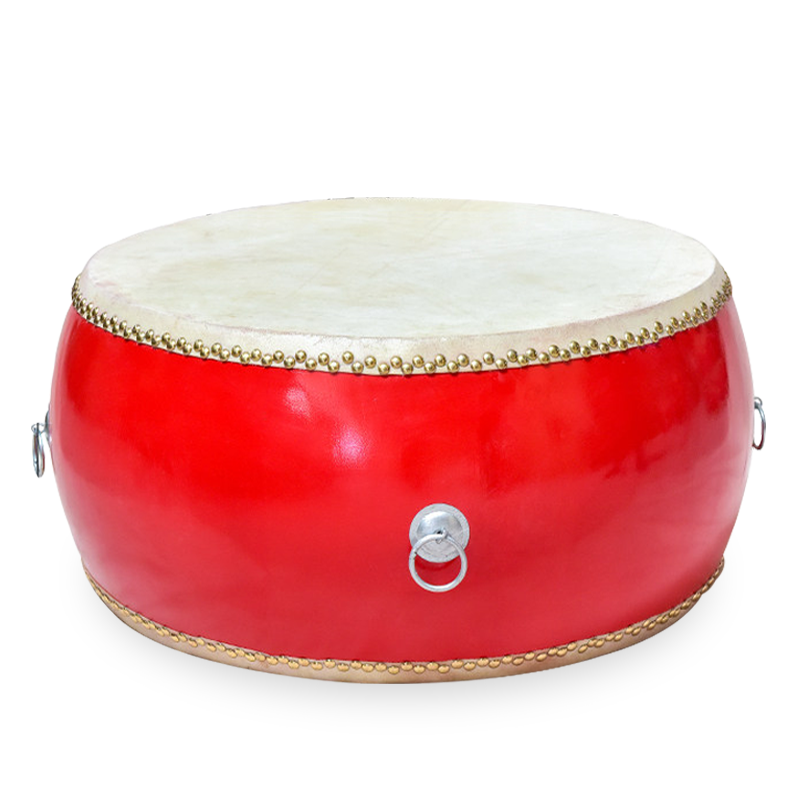 鑫声威 牛皮鼓24寸扁鼓红鼓常规款