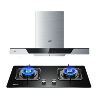 华帝(vatti)烟灶套装i11195+39B欧式21风量挥手智控高频自动洗4.2kw天然气一级能效灶 烟灶套装 天然气