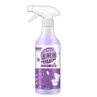 1瓶(含喷头)花香洁厕液500ML 芳香泡沫型马桶清洁剂 薰衣草去黄渍尿垢洁厕剂A1918苏宁极物