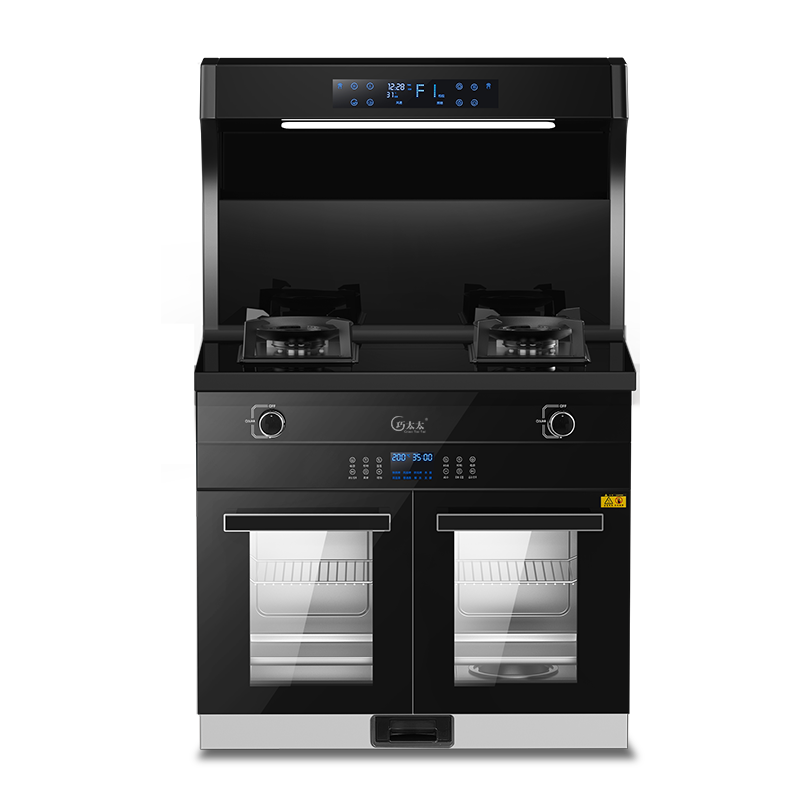 巧太太 JJZT-X7F K2厨房家用油烟机燃气灶消毒柜蒸烤箱一体式智能隔空挥手操控侧吸式下排烟集成灶(以选择款式为准)