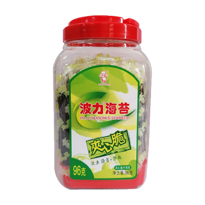 波力 海苔渔趣夹心脆 96g (约48包)紫菜脆片海苔儿童休闲食品