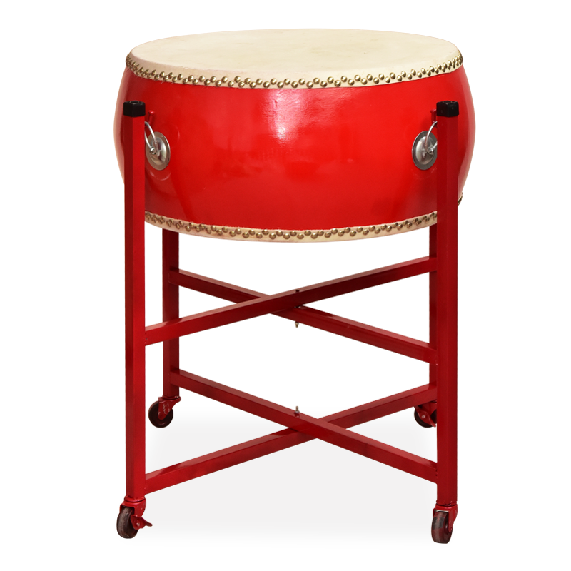 豪利特16寸牛皮鼓扁鼓战鼓红鼓带鼓架常规款