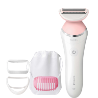 飞利浦(Philips)电动剃毛器 脱毛器 女士充电式干剃型剃毛器全身水洗 BRL140优雅粉