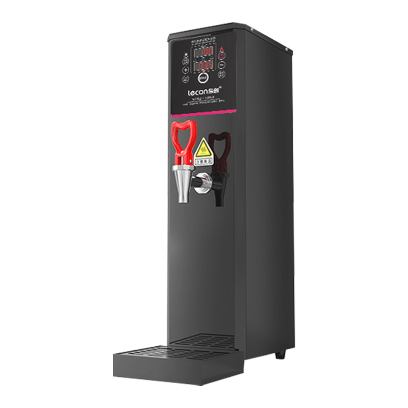乐创(lecon) 商用开水器 KW-15 双屏智能定时省电 步进式饭店热水机奶茶店出水量50升/小时 黑色20升饮料机