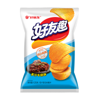 好丽友 (Orion) 好友趣 切片型马铃薯薯片(多汁牛排味) 125g*2袋 薯片 膨化 零食 好丽友出品